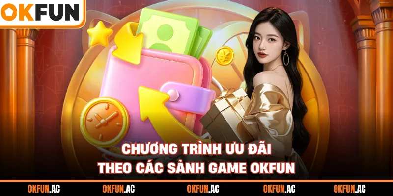 Chương trình ưu đãi theo các sảnh game OKFUN
